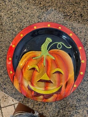 Pumpkin serving platter Fall platter